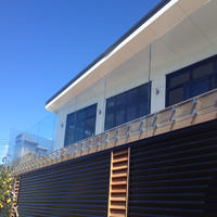 Frameless tempered laminated glass outdoor railing balustrade glass fencing