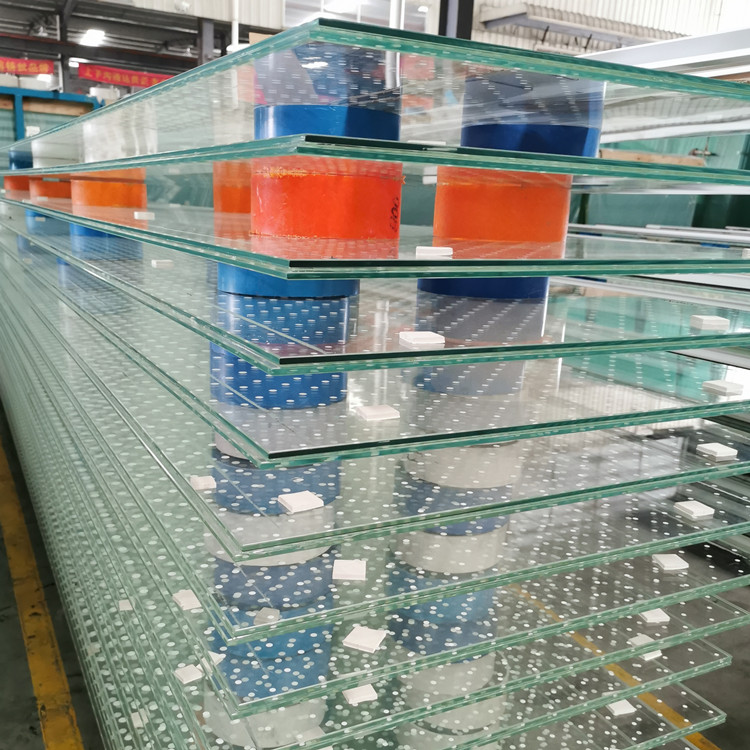 VSG Ultra clear ceramic frit tempered laminated glass for curtain wall