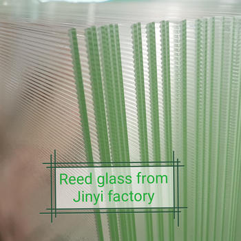 Low iron reed glass ultra clear fluted textured glass for decorative partition